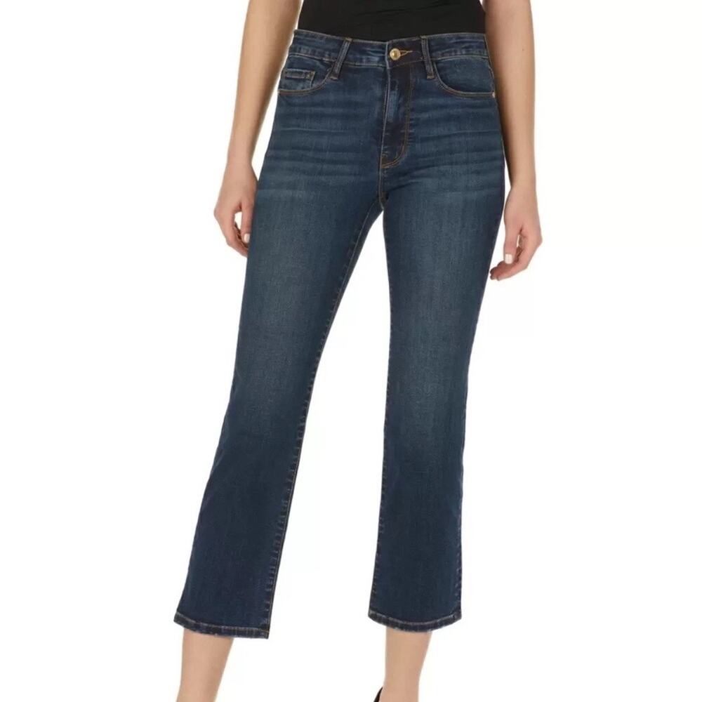 Numero Imperial Blue Phoenix High Rise Straight Crop Jeans Sz 27 NWT